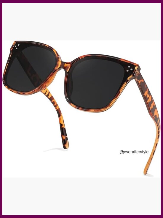 Oversized Polarized Sunglasses with UV400 Protection Square Frame main image 6